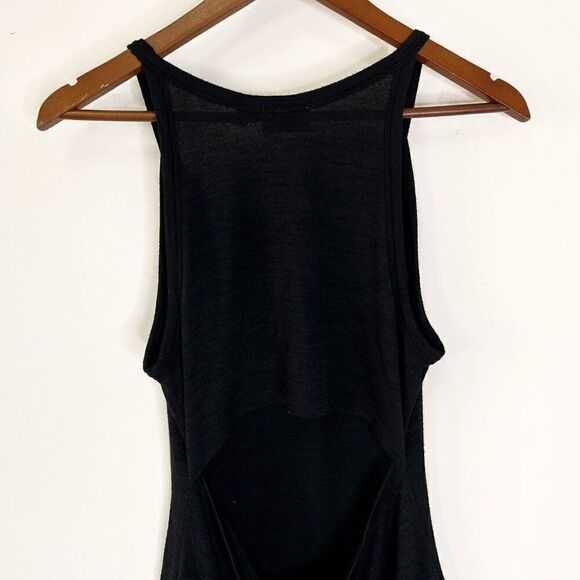 Aritzia Wilfred Free Yasmin Black Open Back Sleeveless Bodycon Dress - Picture 6 of 9